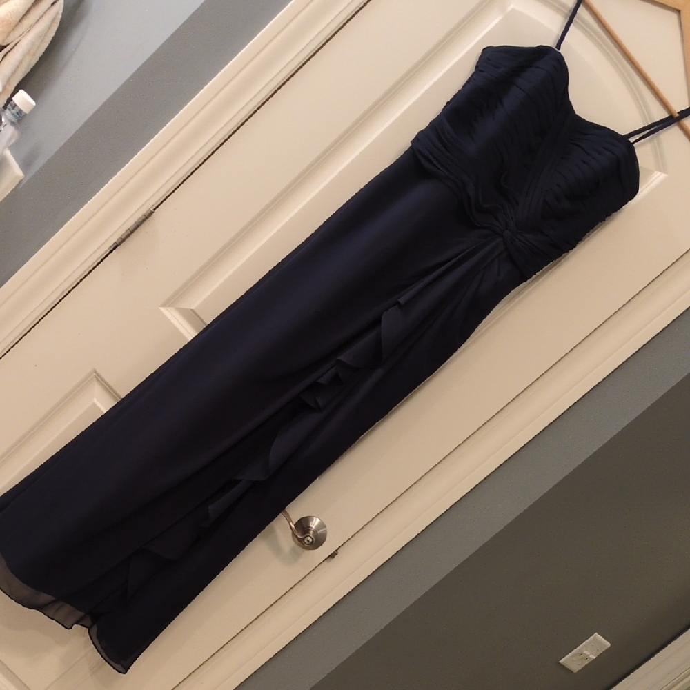 Bill Levkoff‎ Midnight Blue High Low Dress